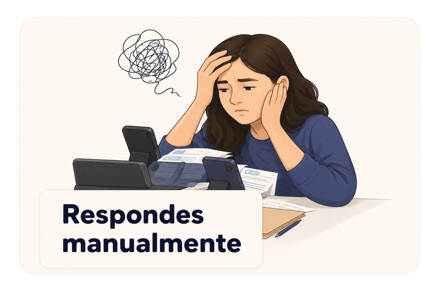 Respondes manualmente