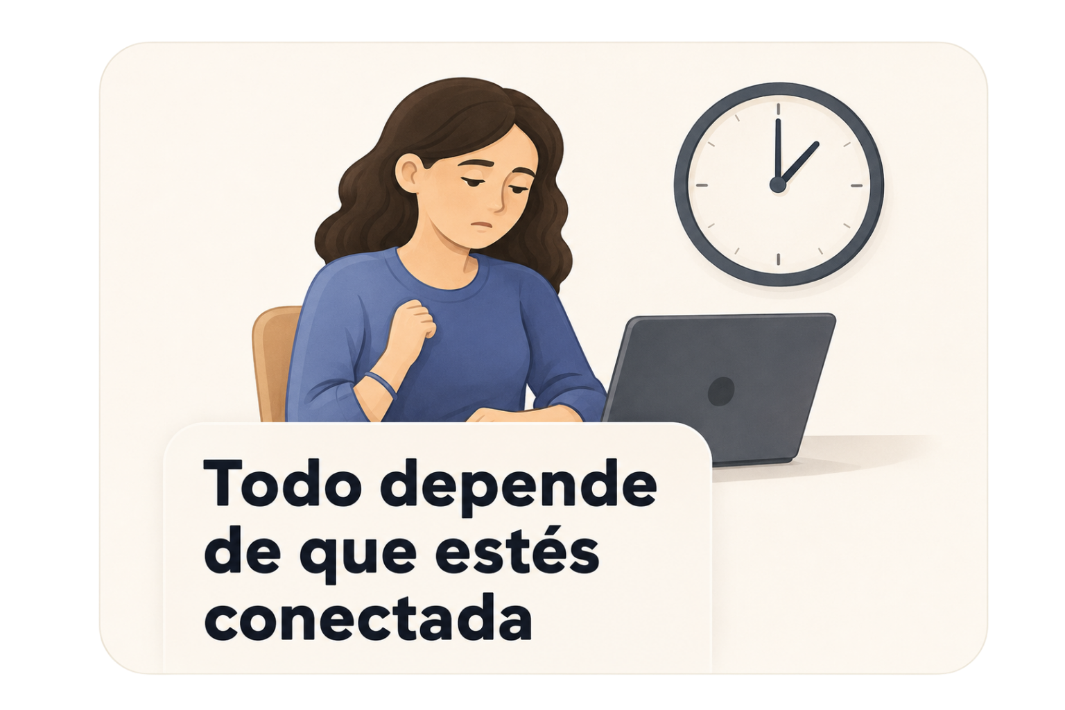 Todo depende de que estés conectada